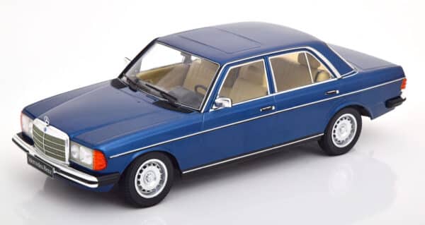 kk scale - 1:18 mercedes 280e w123 1977 dark blue metallic