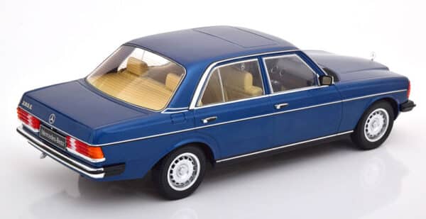 kk scale - 1:18 mercedes 280e w123 1977 dark blue metallic