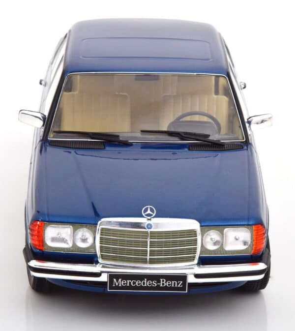 kk scale - 1:18 mercedes 280e w123 1977 dark blue metallic