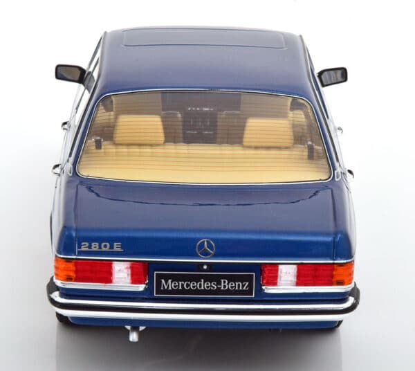 kk scale - 1:18 mercedes 280e w123 1977 dark blue metallic