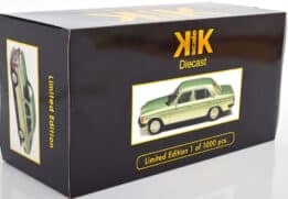 kk scale - 1:18 mercedes 280e w123 1977 light green metallic