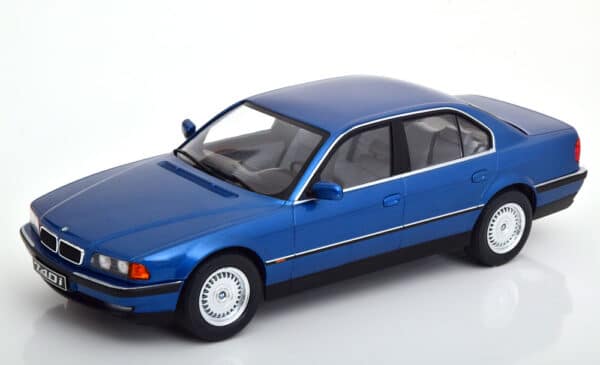 kk scale - 1:18 bmw 740i e38 1.series 1994 blue metallic