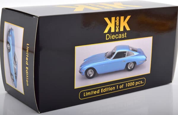kk scale - 1:18 lamborghini 400 gt 2+2 1965 lightblue metallic