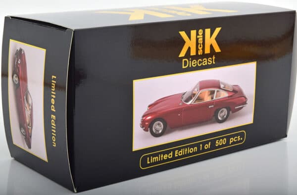 kk scale - 1:18 lamborghini 400 gt 2+2 1965 red metallic