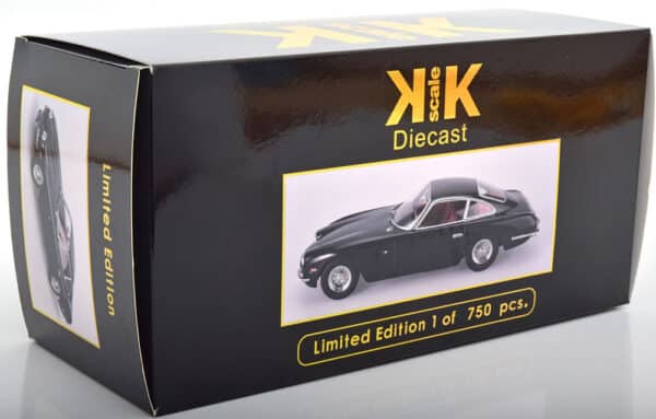 kk scale - 1:18 lamborghini 400 gt 2+2 1965 black