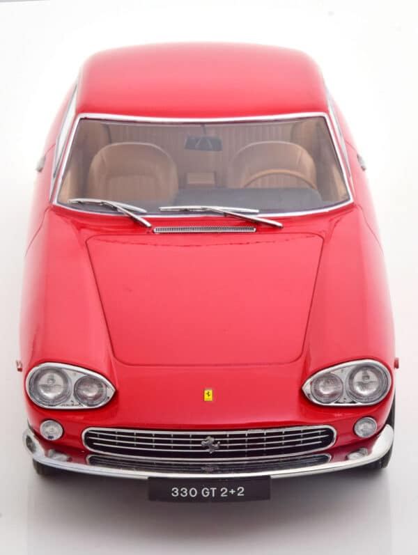 kk scale - 1:18 ferrari 330 gt 2+2 1964 red/brown interior