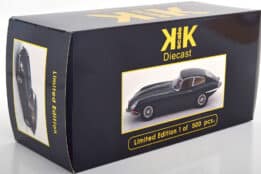 kk scale - 1:18 jaguar e-type coupe series 1 1961 british racing green rhd beige interior (500 pcs)