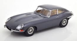 kk scale - 1:18 jaguar e-type coupe series 1 1961 grey metallic beige interior rhd (500)