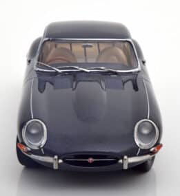 kk scale - 1:18 jaguar e-type coupe series 1 1961 grey metallic beige interior rhd (500)
