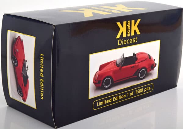 kk scale - 1:18 porsche 911 speedster 1989 red (limited edition 1500 pcs)