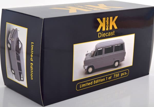 kk scale - 1:18 ford transit mk1 bus 1965 light grey