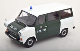 kk scale - 1:18 ford transit bus 1965 polizei hamburg dark green/white