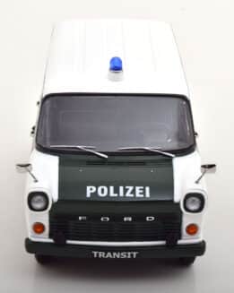 kk scale - 1:18 ford transit bus 1965 polizei hamburg dark green/white