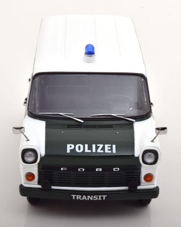 kk scale - 1:18 ford transit bus 1965 polizei hamburg dark green/white