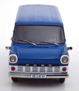 kk scale - 1:18 ford transit delivery van 1965 blue ltd edition 750pcs