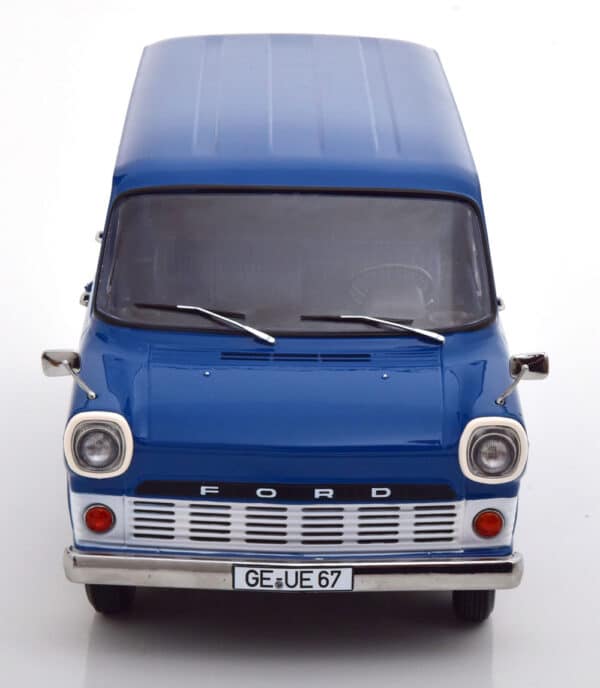 kk scale - 1:18 ford transit delivery van 1965 blue ltd edition 750pcs