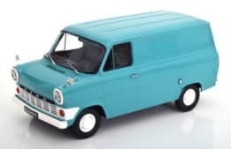 kk scale - 1:18 ford transit delivery van 1965 turquoise ltd edition 750pcs
