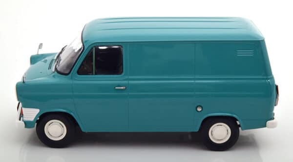 kk scale - 1:18 ford transit delivery van 1965 turquoise ltd edition 750pcs