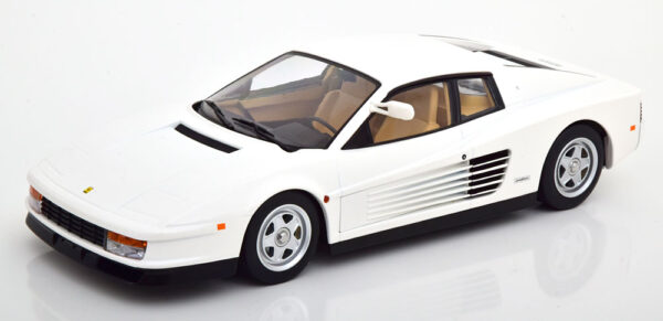 kk scale - 1:18 ferrari testarossa monospeccio 1984 us version white