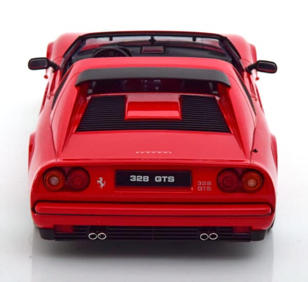 kk scale - 1:18 ferrari 328 gts 1985 red (with removable hardtop)