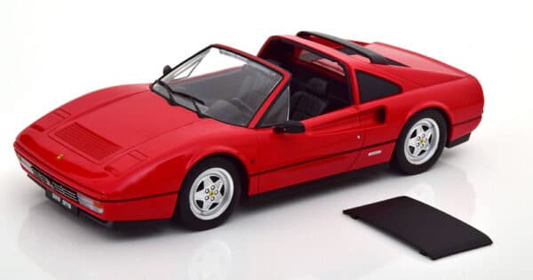 kk scale - 1:18 ferrari 328 gts 1985 red (with removable hardtop)