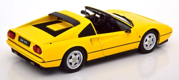 kk scale - 1:18 ferrari 328 gts 1985 yellow (with removable hardtop)