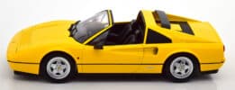 kk scale - 1:18 ferrari 328 gts 1985 yellow (with removable hardtop)