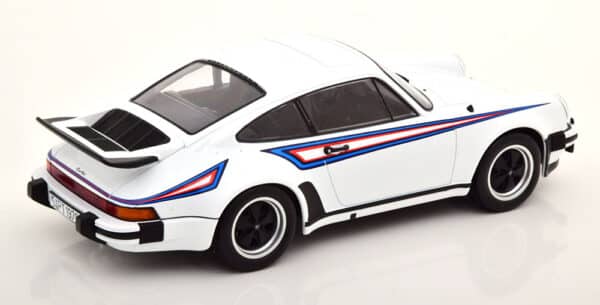 kk scale - 1:18 porsche 911 (930) 3.0 turbo 1976 white with martini livery