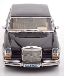 KK Scale Mercedes 600 W100 SWB Black 1:18 scale diecast model KKDC180601