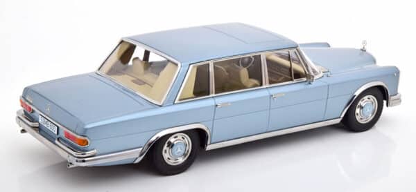 kk scale - 1:18 mercedes 600 swb w100 light blue metallic 1963