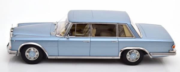 kk scale - 1:18 mercedes 600 swb w100 light blue metallic 1963