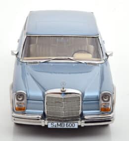 kk scale - 1:18 mercedes 600 swb w100 light blue metallic 1963
