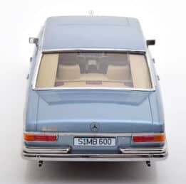 kk scale - 1:18 mercedes 600 swb w100 light blue metallic 1963