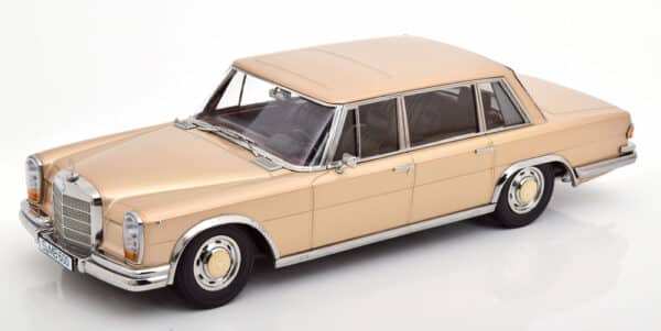 kk scale - 1:18 mercedes 600 swb w100 1963 light gold metallic