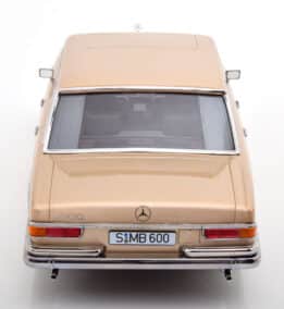 kk scale - 1:18 mercedes 600 swb w100 1963 light gold metallic