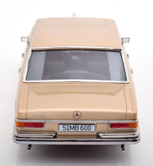kk scale - 1:18 mercedes 600 swb w100 1963 light gold metallic