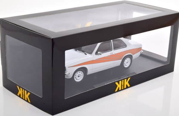 kk scale - 1:18 opel kadett c swinger 1973 white/orange