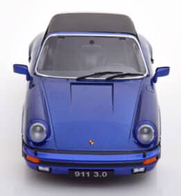 kk scale - 1:18 porsche 911 carrera 3.0 targa 1977 blue metallic w/removable targa roof