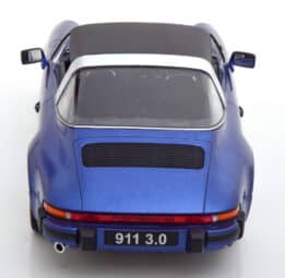kk scale - 1:18 porsche 911 carrera 3.0 targa 1977 blue metallic w/removable targa roof