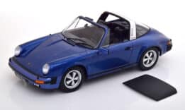 kk scale - 1:18 porsche 911 carrera 3.0 targa 1977 blue metallic w/removable targa roof
