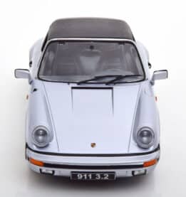 kk scale - 1:18 porsche 911 3.2 targa 1988 250 000th 911 silver grey w/removable targa roof