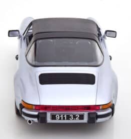 kk scale - 1:18 porsche 911 3.2 targa 1988 250 000th 911 silver grey w/removable targa roof