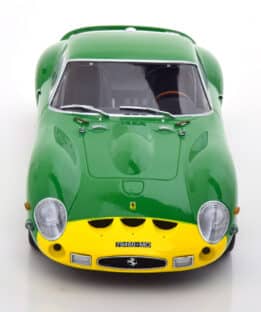 kk scale - 1:18 ferrari 250 gto 1962 green/yellow (w/4 x different decal sets)