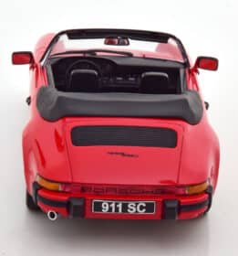 kk scale - 1:18 porsche 911 sc cabrio 1983 red w/extra softtop