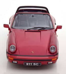 kk scale - 1:18 porsche 911 sc targa 1983 red metallic w/extra hardtop
