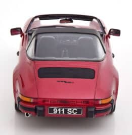 kk scale - 1:18 porsche 911 sc targa 1983 red metallic w/extra hardtop