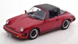 kk scale - 1:18 porsche 911 sc targa 1983 red metallic w/extra hardtop