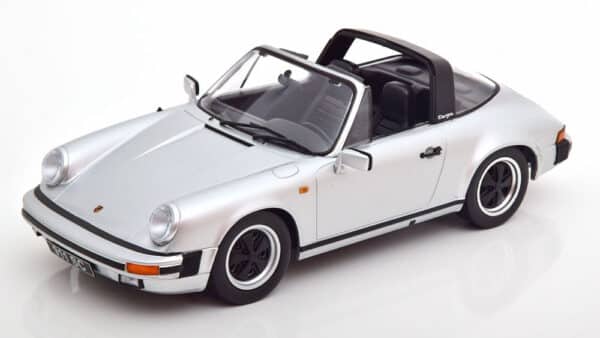 kk scale - 1:18 porsche 911 sc targa 1983 silver w/extra hardtop