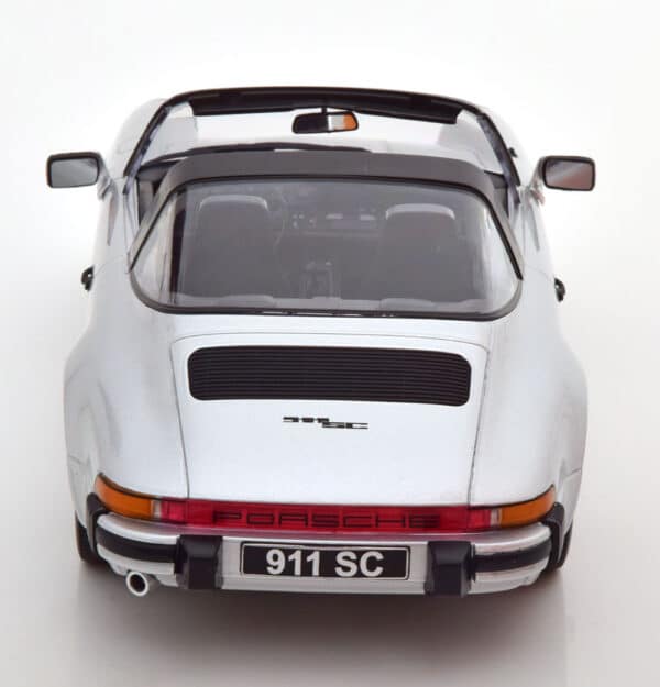 kk scale - 1:18 porsche 911 sc targa 1983 silver w/extra hardtop