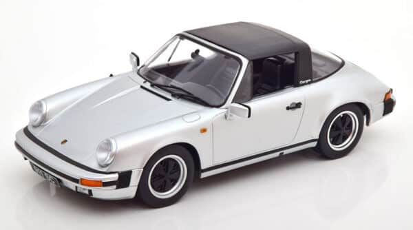 kk scale - 1:18 porsche 911 sc targa 1983 silver w/extra hardtop